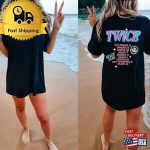 Twice Fan Shirt Ready To Be Tour 5Th World T-shirt 2 Sided